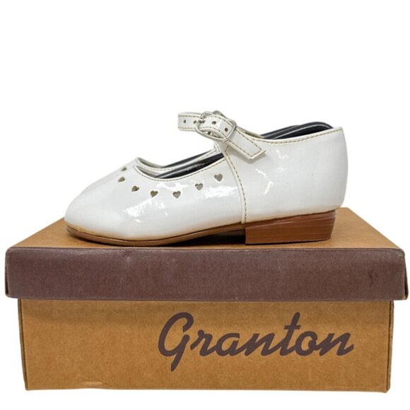 Granton Girls White Patent Mary Jane Shoes Size 6 - Picture 4 of 6